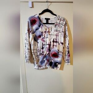 White Hours Black Market Cardigan Size XL